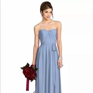 Strapless Periwinkle Bridesmaid Dress - Size 2